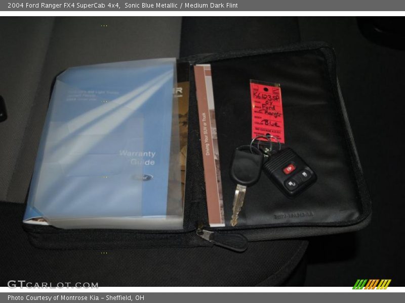 Sonic Blue Metallic / Medium Dark Flint 2004 Ford Ranger FX4 SuperCab 4x4