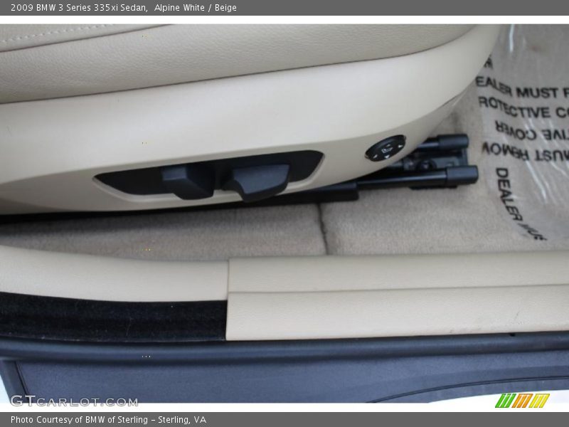 Alpine White / Beige 2009 BMW 3 Series 335xi Sedan