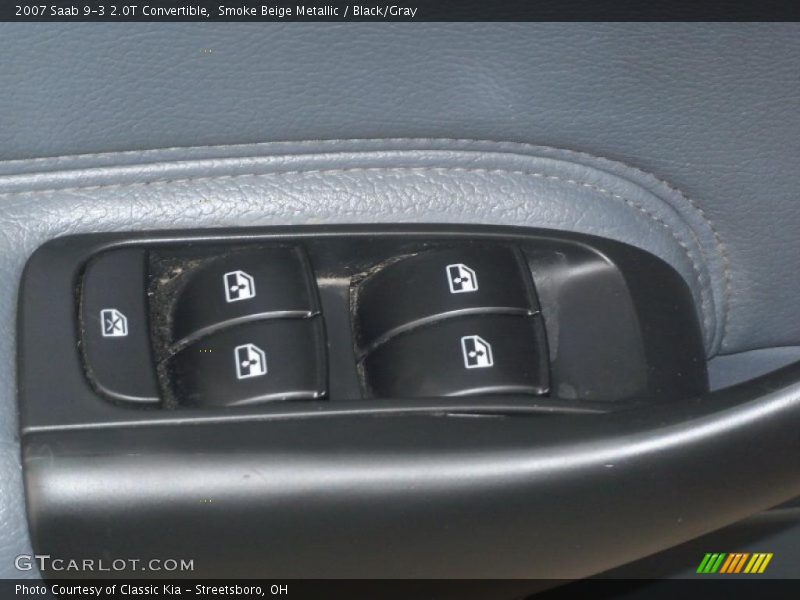 Smoke Beige Metallic / Black/Gray 2007 Saab 9-3 2.0T Convertible