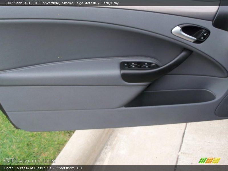 Smoke Beige Metallic / Black/Gray 2007 Saab 9-3 2.0T Convertible