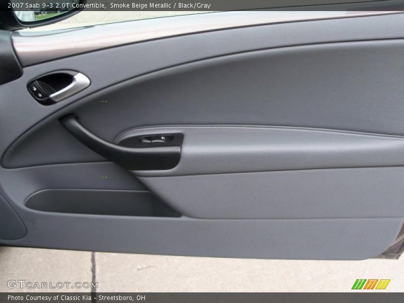 Smoke Beige Metallic / Black/Gray 2007 Saab 9-3 2.0T Convertible