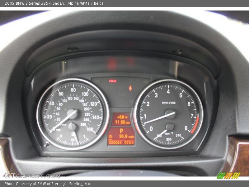 Alpine White / Beige 2009 BMW 3 Series 335xi Sedan