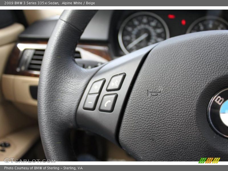 Alpine White / Beige 2009 BMW 3 Series 335xi Sedan