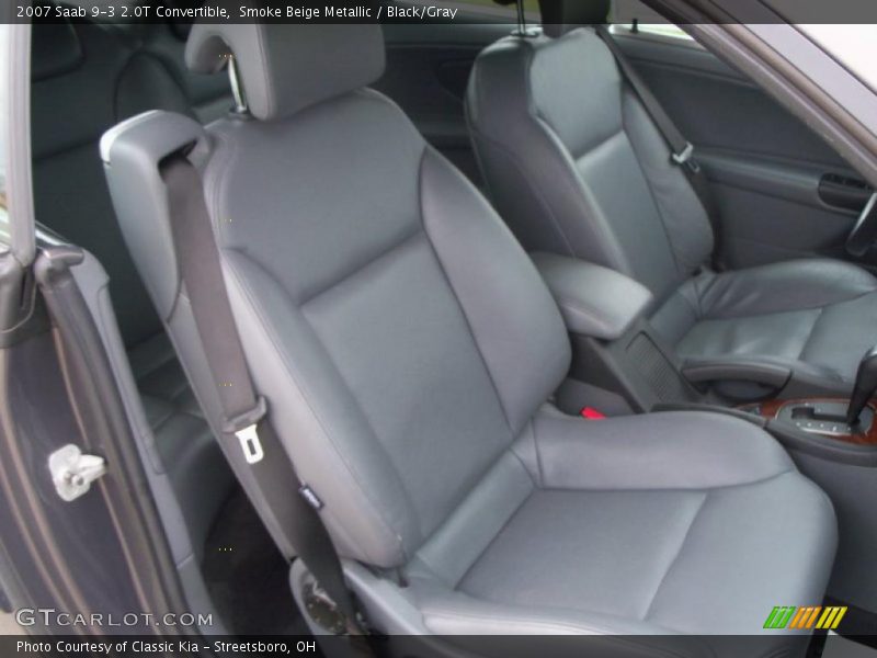 Smoke Beige Metallic / Black/Gray 2007 Saab 9-3 2.0T Convertible