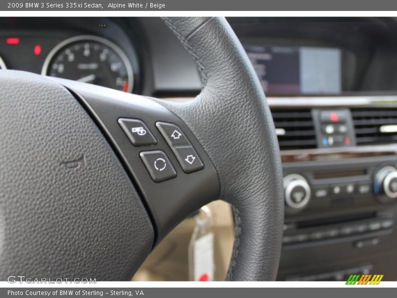 Alpine White / Beige 2009 BMW 3 Series 335xi Sedan