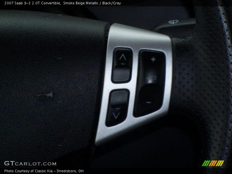 Smoke Beige Metallic / Black/Gray 2007 Saab 9-3 2.0T Convertible