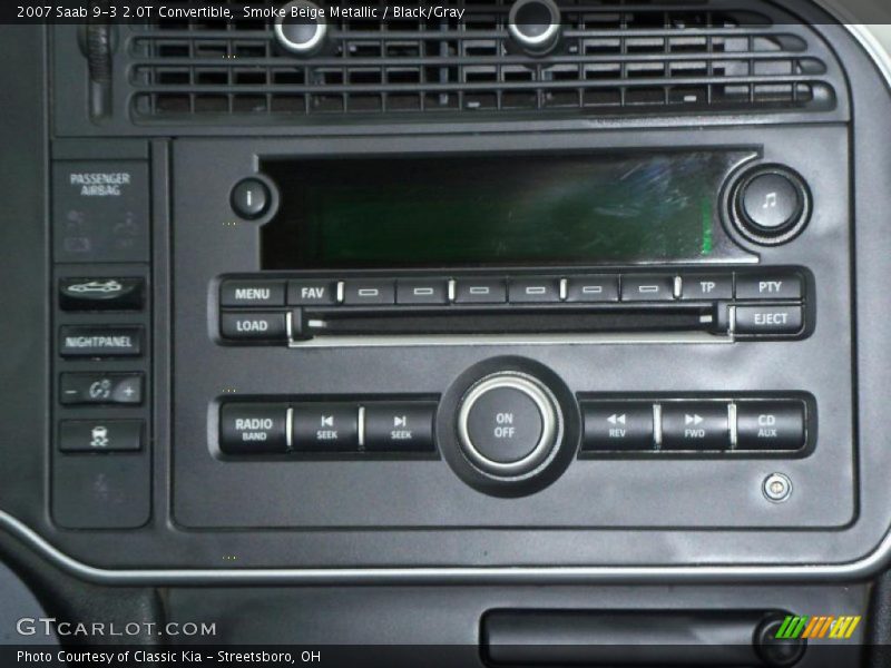 Smoke Beige Metallic / Black/Gray 2007 Saab 9-3 2.0T Convertible