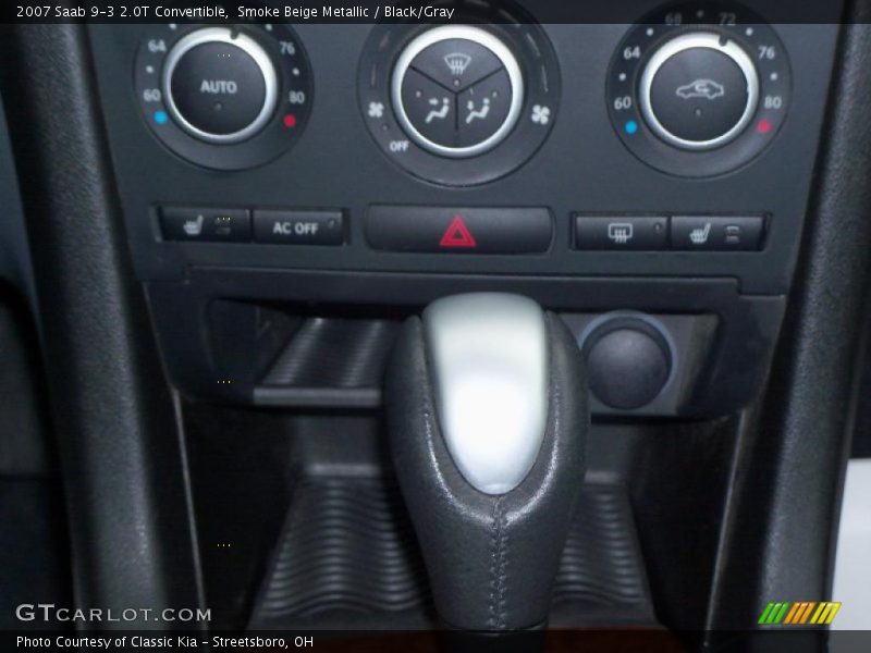 Smoke Beige Metallic / Black/Gray 2007 Saab 9-3 2.0T Convertible