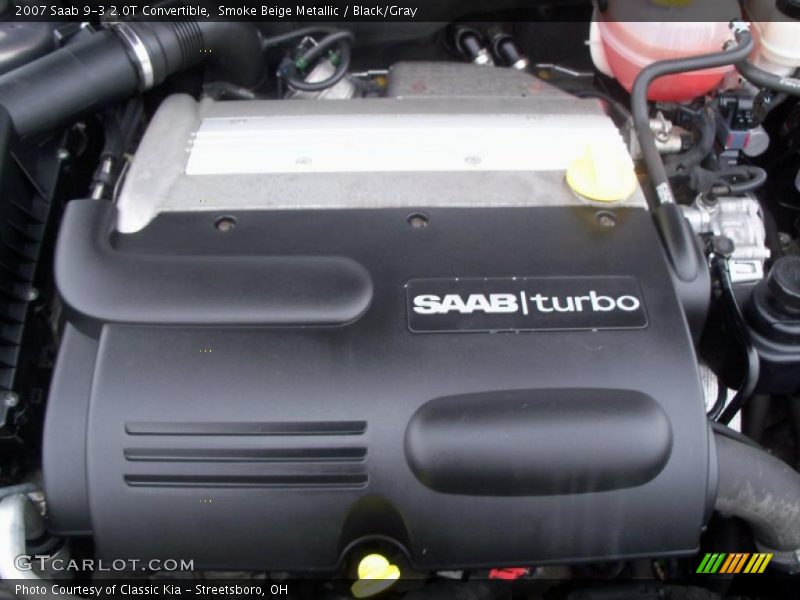 Smoke Beige Metallic / Black/Gray 2007 Saab 9-3 2.0T Convertible