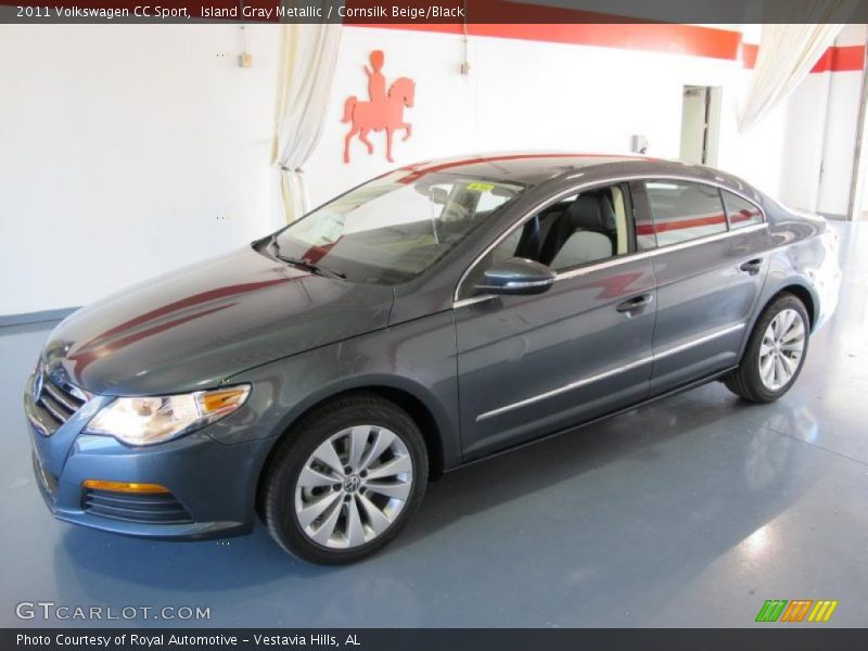 Island Gray Metallic / Cornsilk Beige/Black 2011 Volkswagen CC Sport