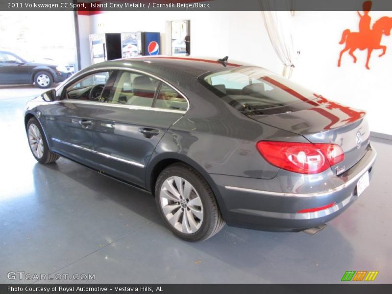 Island Gray Metallic / Cornsilk Beige/Black 2011 Volkswagen CC Sport