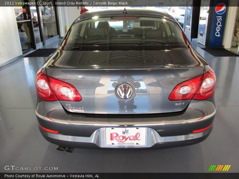 Island Gray Metallic / Cornsilk Beige/Black 2011 Volkswagen CC Sport
