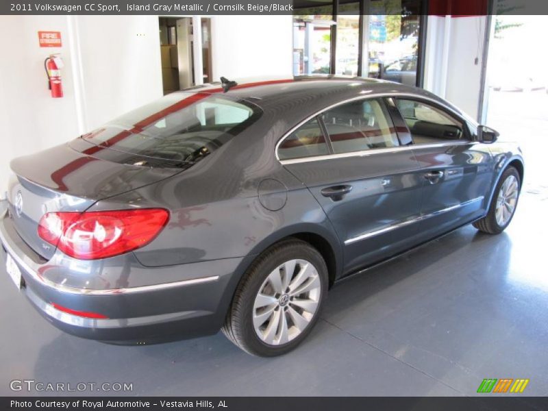 Island Gray Metallic / Cornsilk Beige/Black 2011 Volkswagen CC Sport