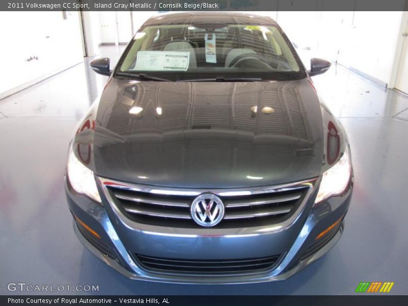 Island Gray Metallic / Cornsilk Beige/Black 2011 Volkswagen CC Sport