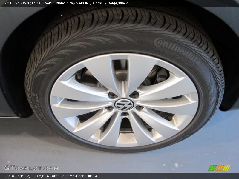 Island Gray Metallic / Cornsilk Beige/Black 2011 Volkswagen CC Sport