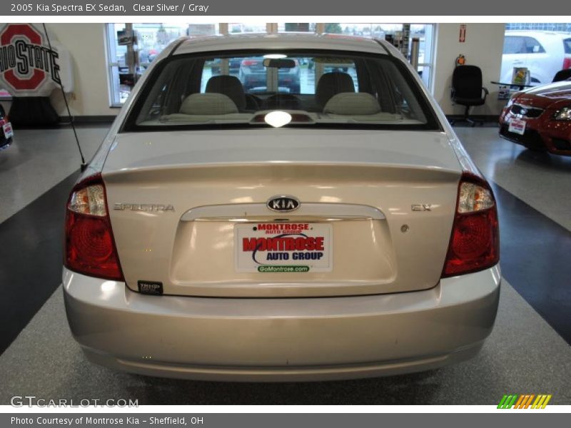 Clear Silver / Gray 2005 Kia Spectra EX Sedan