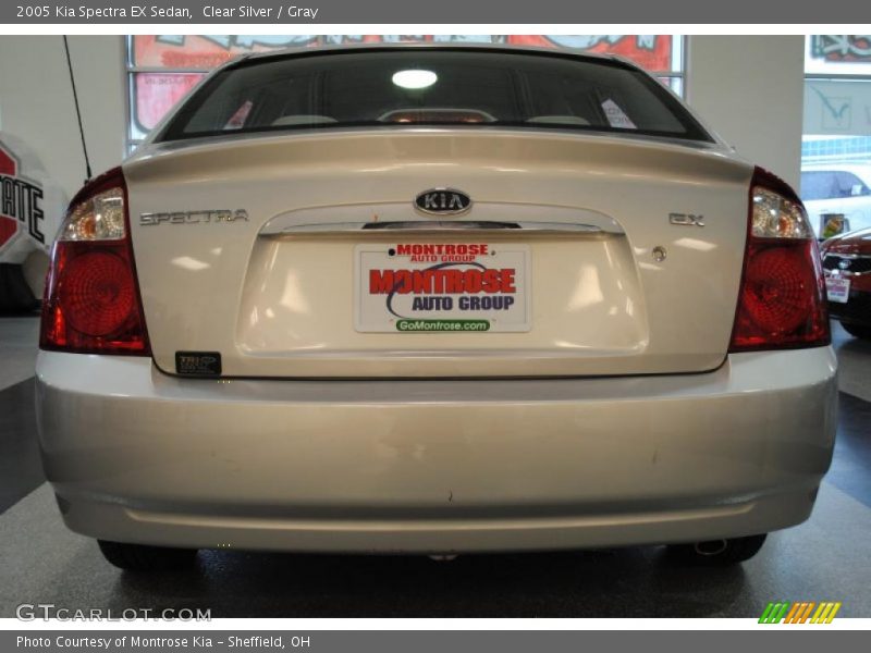 Clear Silver / Gray 2005 Kia Spectra EX Sedan