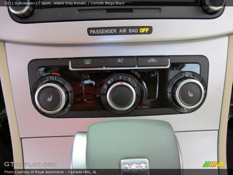 Island Gray Metallic / Cornsilk Beige/Black 2011 Volkswagen CC Sport