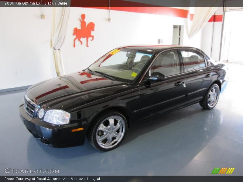 Black / Beige 2006 Kia Optima EX