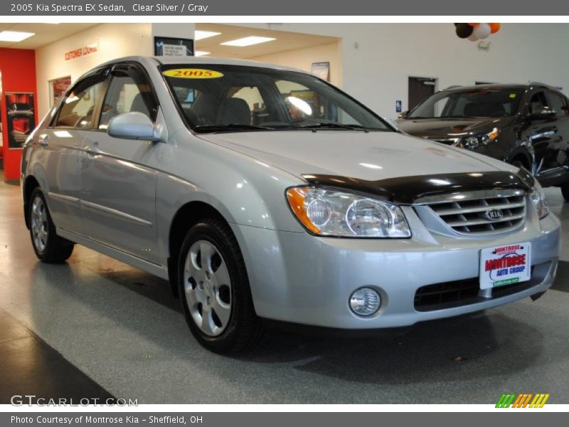 Clear Silver / Gray 2005 Kia Spectra EX Sedan