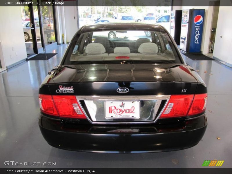 Black / Beige 2006 Kia Optima EX