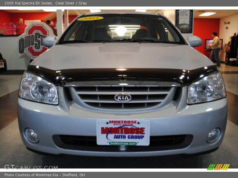 Clear Silver / Gray 2005 Kia Spectra EX Sedan