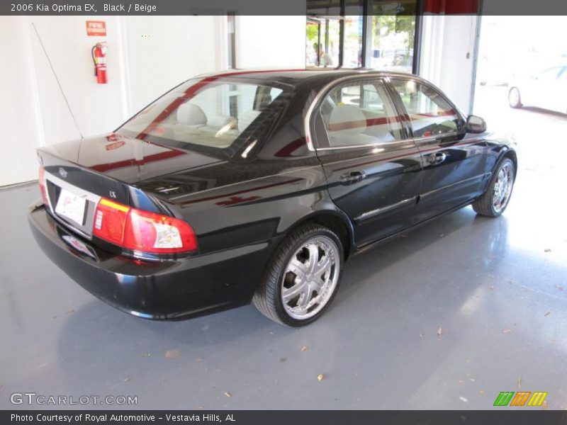 Black / Beige 2006 Kia Optima EX