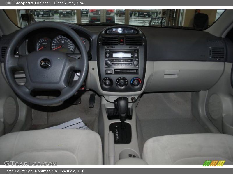 Clear Silver / Gray 2005 Kia Spectra EX Sedan