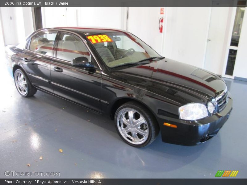 Black / Beige 2006 Kia Optima EX
