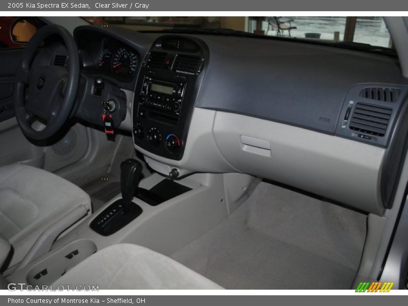 Clear Silver / Gray 2005 Kia Spectra EX Sedan