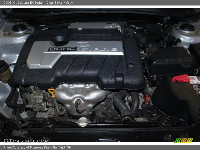 Clear Silver / Gray 2005 Kia Spectra EX Sedan