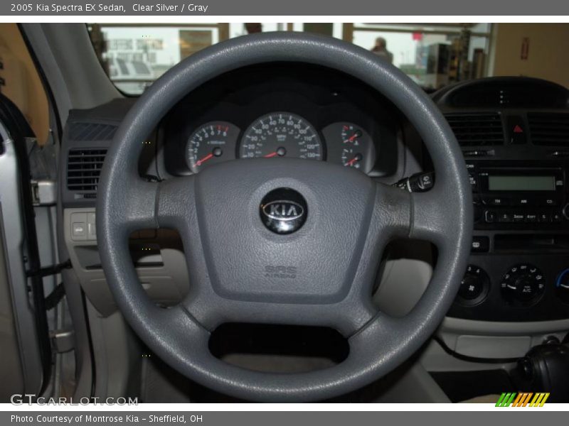 Clear Silver / Gray 2005 Kia Spectra EX Sedan