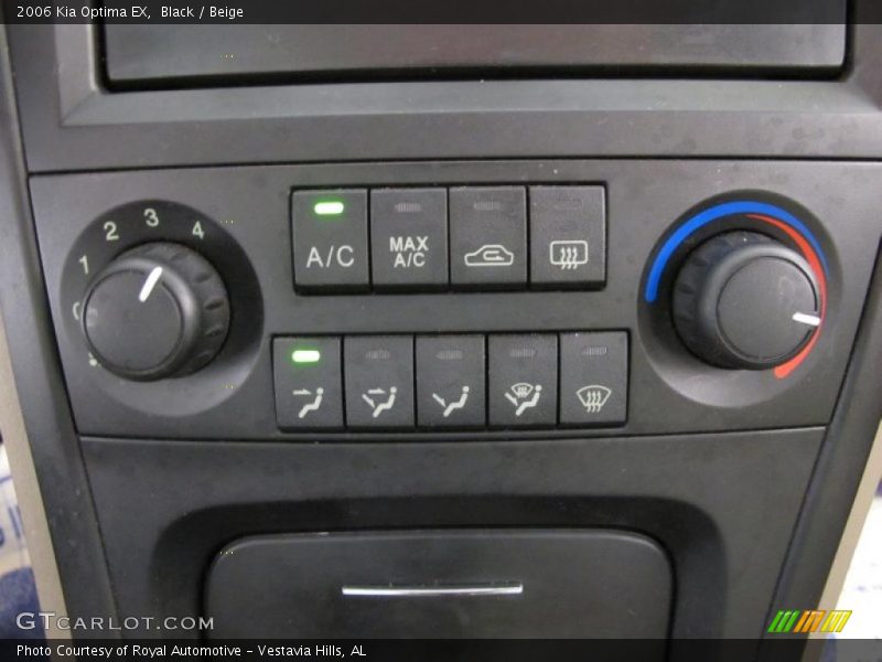 Controls of 2006 Optima EX