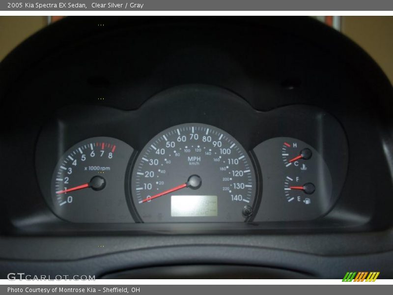 Clear Silver / Gray 2005 Kia Spectra EX Sedan