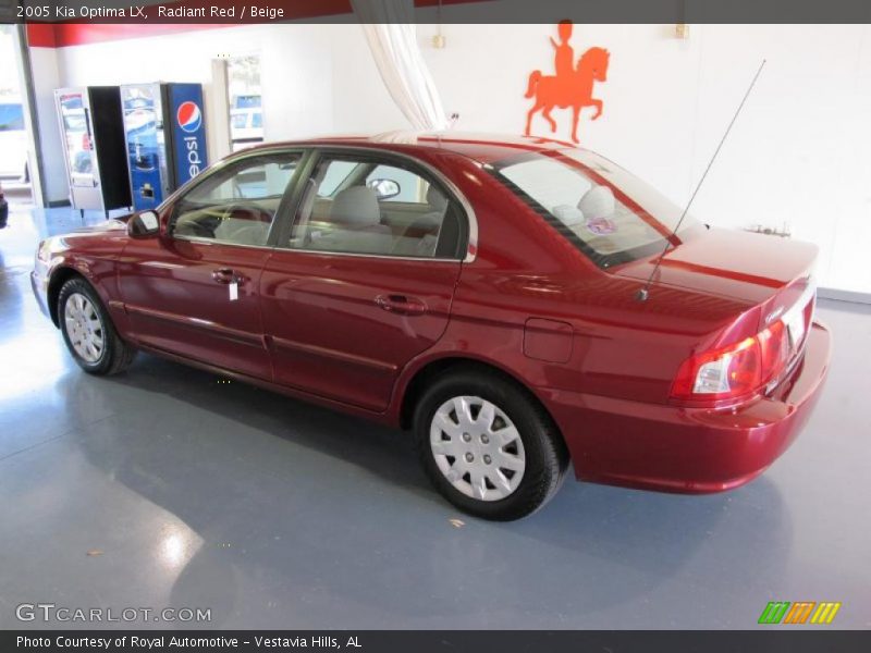 Radiant Red / Beige 2005 Kia Optima LX