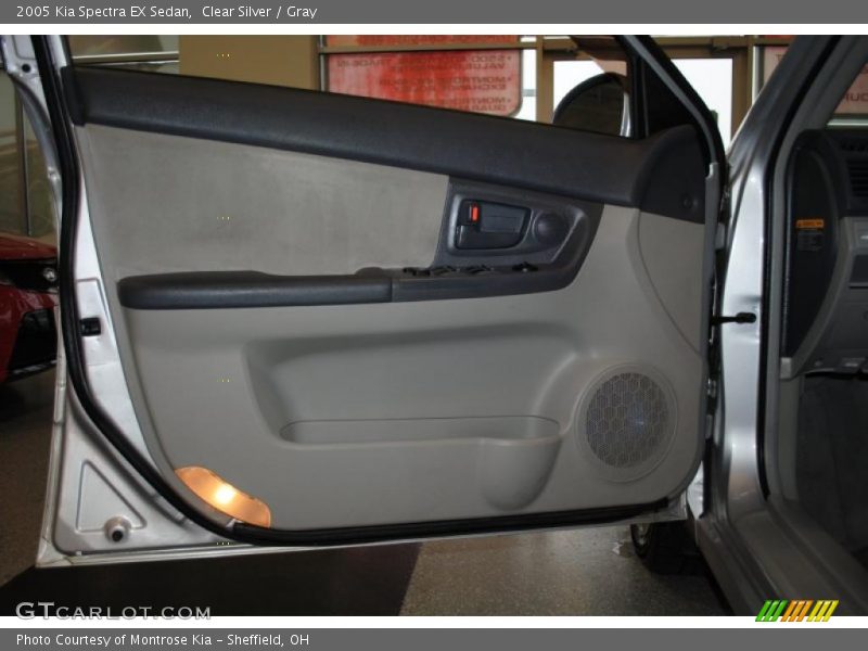 Clear Silver / Gray 2005 Kia Spectra EX Sedan