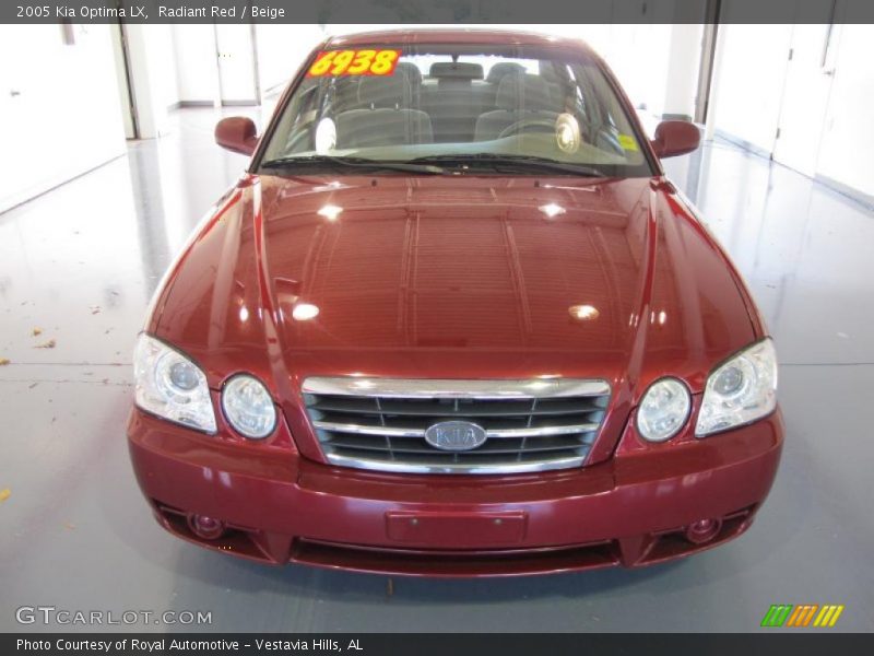 Radiant Red / Beige 2005 Kia Optima LX
