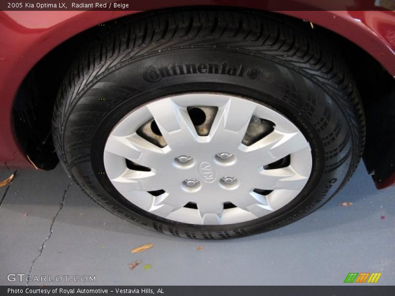 Radiant Red / Beige 2005 Kia Optima LX