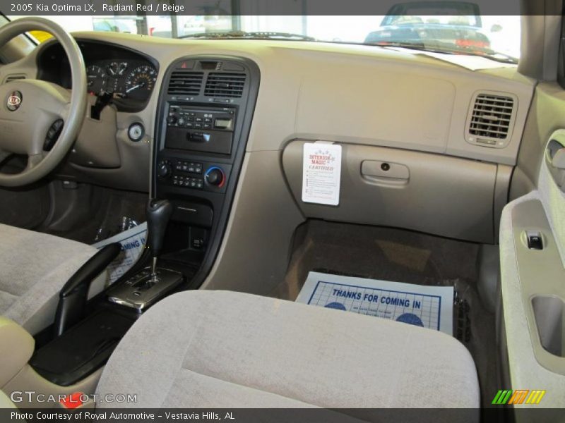  2005 Optima LX Beige Interior