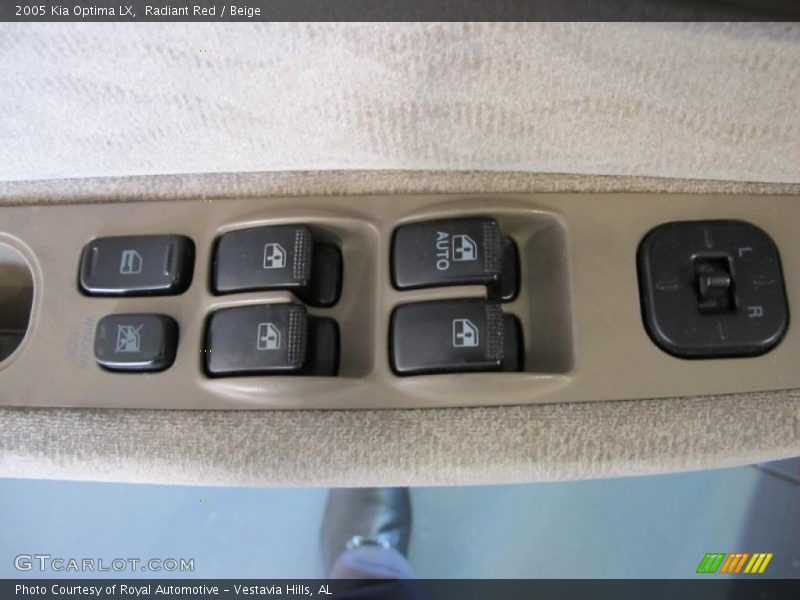 Controls of 2005 Optima LX