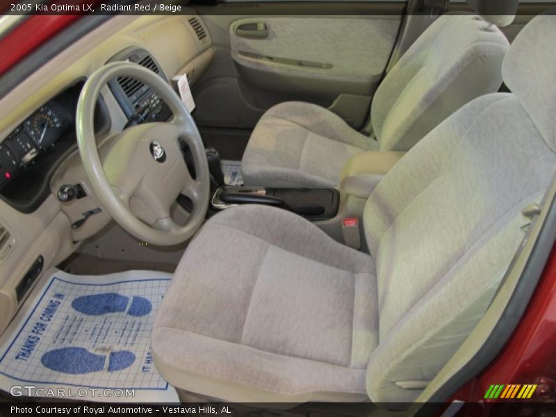  2005 Optima LX Beige Interior