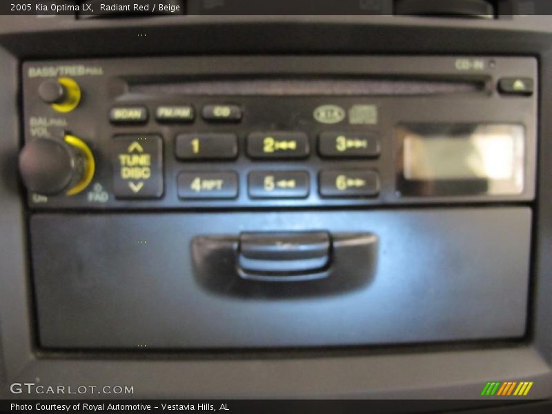 Radiant Red / Beige 2005 Kia Optima LX