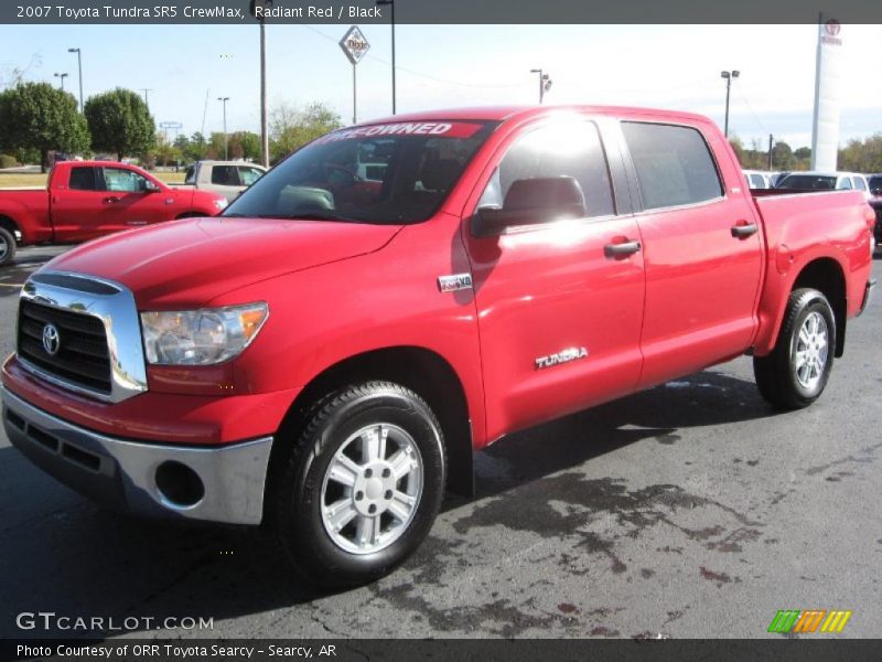 Radiant Red / Black 2007 Toyota Tundra SR5 CrewMax