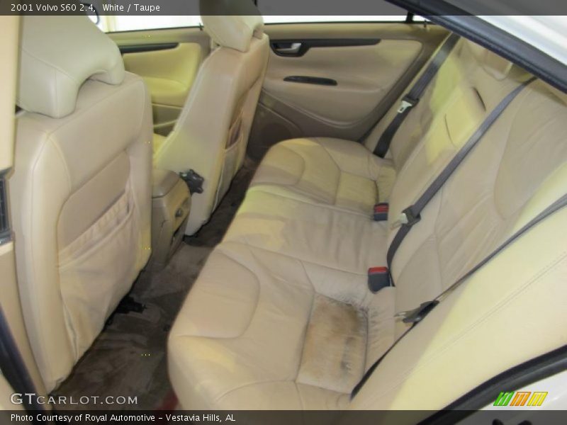 White / Taupe 2001 Volvo S60 2.4