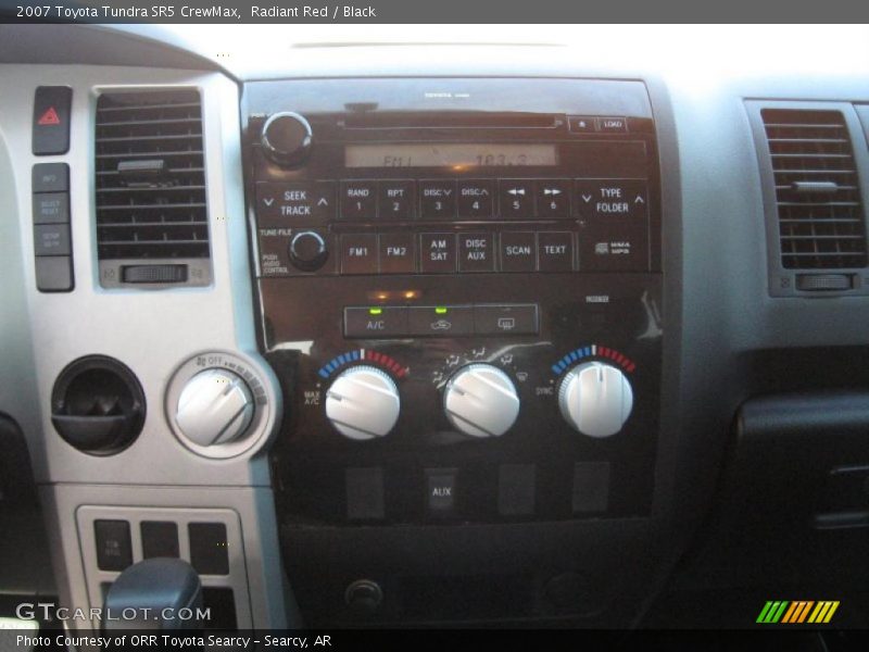 Radiant Red / Black 2007 Toyota Tundra SR5 CrewMax
