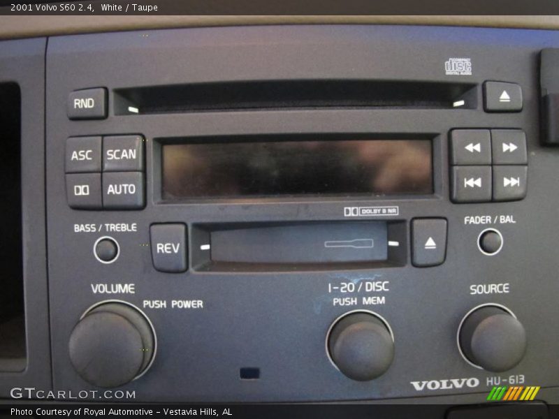 Controls of 2001 S60 2.4