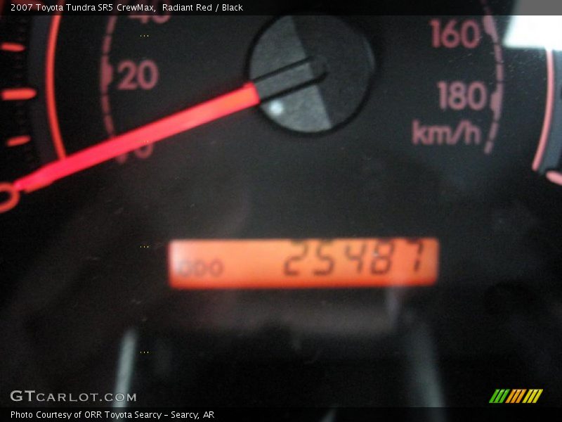 Radiant Red / Black 2007 Toyota Tundra SR5 CrewMax