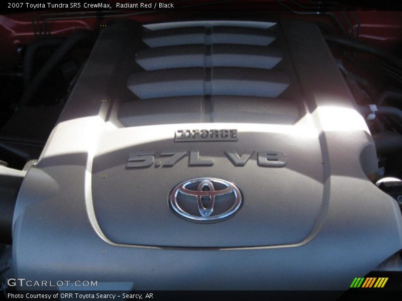 Radiant Red / Black 2007 Toyota Tundra SR5 CrewMax
