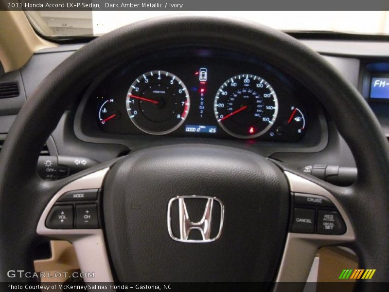 Dark Amber Metallic / Ivory 2011 Honda Accord LX-P Sedan