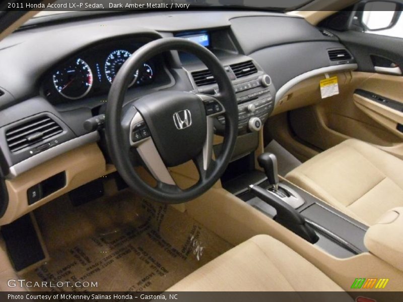 Ivory Interior - 2011 Accord LX-P Sedan 